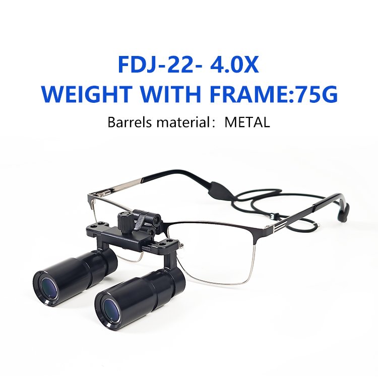 Burite Newest 5.0x Binocular Surgical Loupes Dental Doctor Loupe Dentist Equipments Medical Loupes
