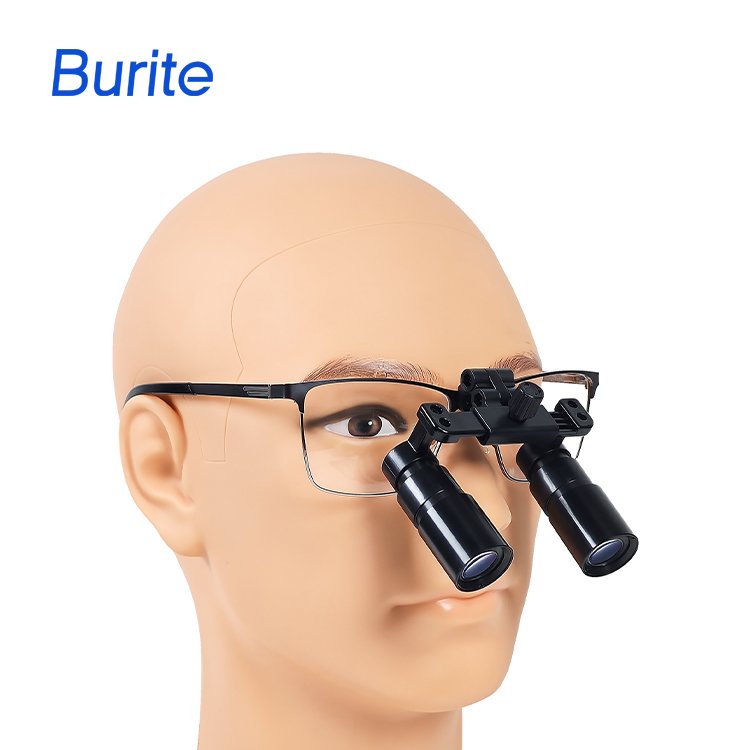 Burite Newest 5.0x Binocular Surgical Loupes Dental Doctor Loupe Dentist Equipments Medical Loupes