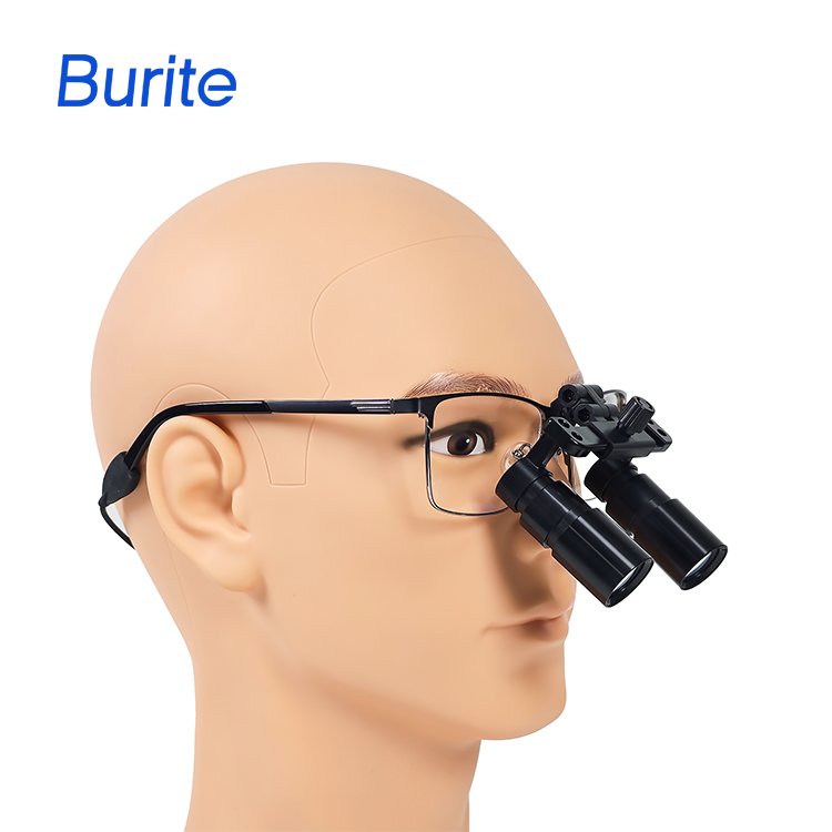 Burite Newest 5.0x Binocular Surgical Loupes Dental Doctor Loupe Dentist Equipments Medical Loupes