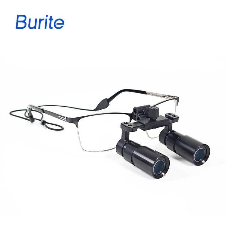 Burite Newest 5.0x Binocular Surgical Loupes Dental Doctor Loupe Dentist Equipments Medical Loupes