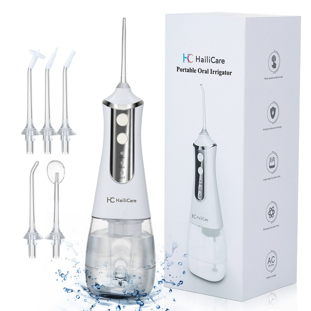 2024 best selling IPX7 dental floss irrigator OEM/ODM water flosser for teeth and braces cordless jet pick 300ml
