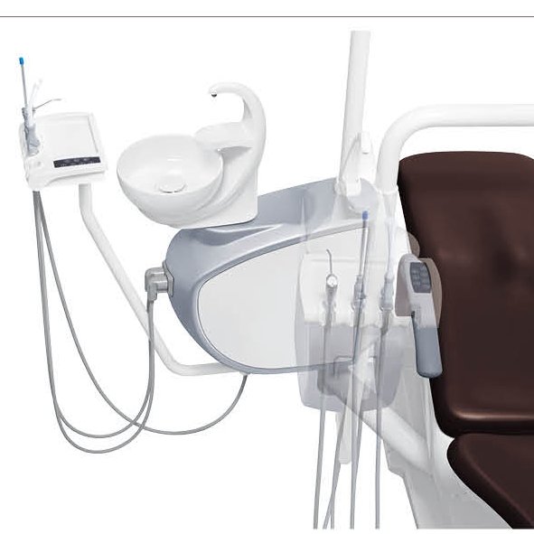 Style Dental Chair Top Mounted Dental Chair Unit for Wholesaler Hot Sale Europe Electric CE Fashion Advanced Dental Machine 1set