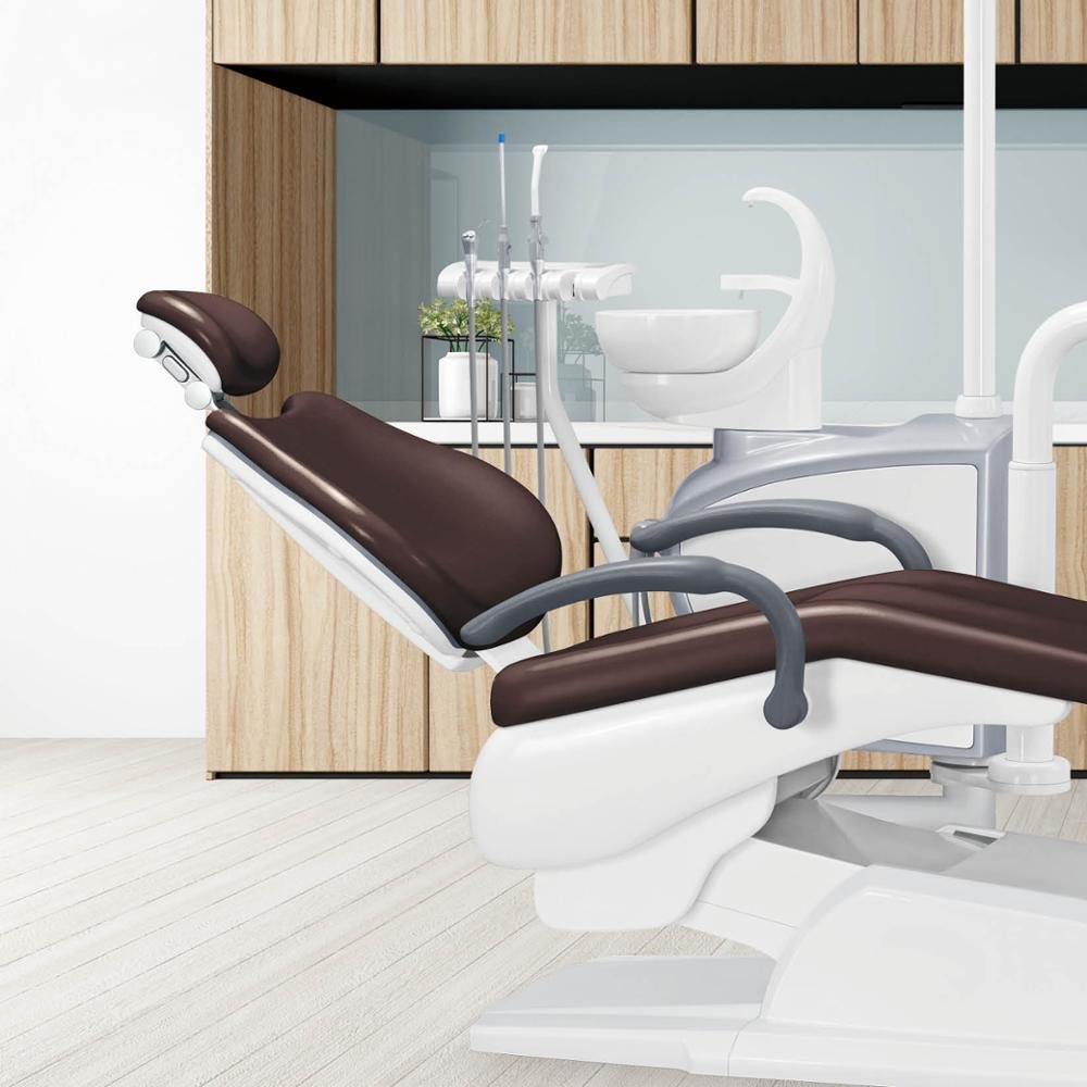 Style Dental Chair Top Mounted Dental Chair Unit for Wholesaler Hot Sale Europe Electric CE Fashion Advanced Dental Machine 1set