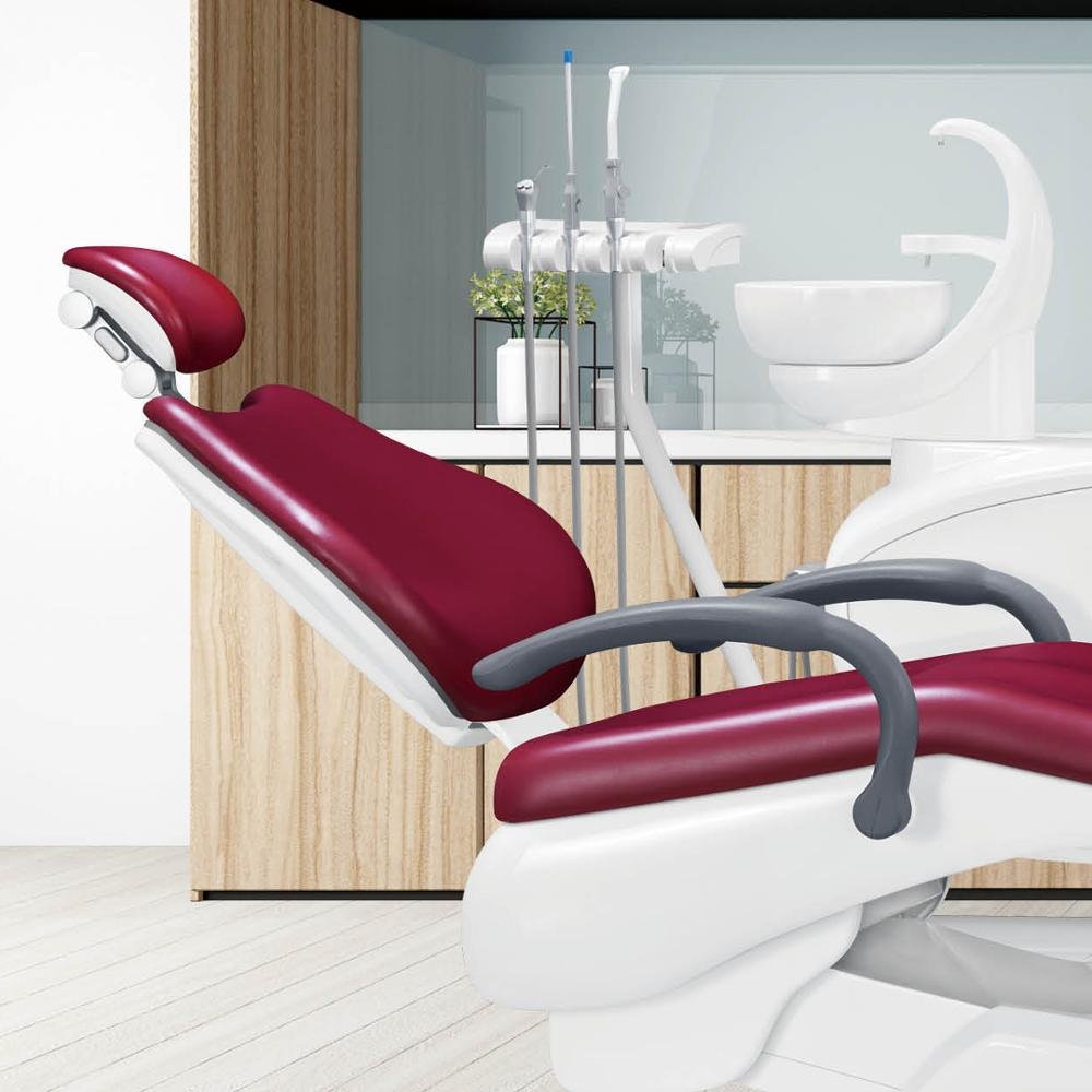 Style Dental Chair Top Mounted Dental Chair Unit for Wholesaler Hot Sale Europe Electric CE Fashion Advanced Dental Machine 1set