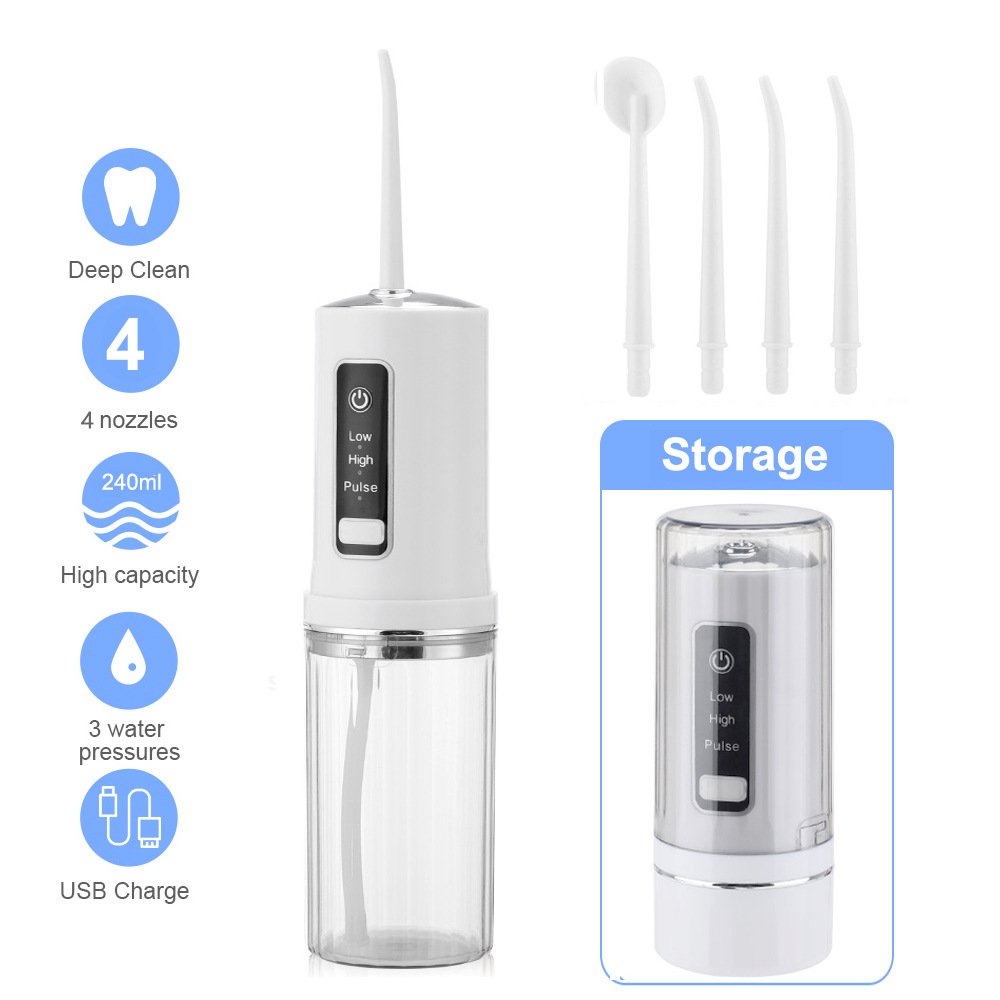 Oral Irrigator Cheap Wholesale IPX7 Waterproof Electric Teeth Cleaning Device Home Travel Dental Floss Water Flosser