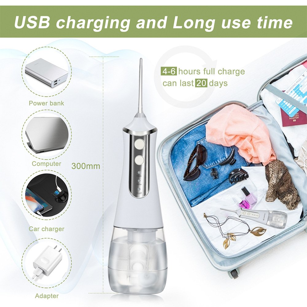 Oral Irrigator Cheap Wholesale IPX7 Waterproof Electric Teeth Cleaning Device Home Travel Dental Floss Water Flosser