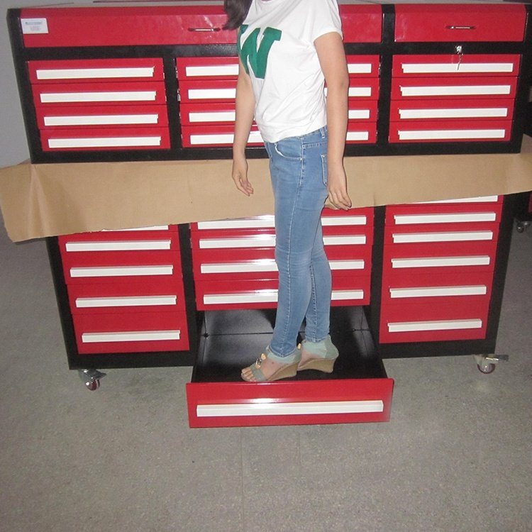 BOF Workshop Metal Tool Trolley Galvanized Steel Garage Cabinet Tool Sets With Handle And Wheels