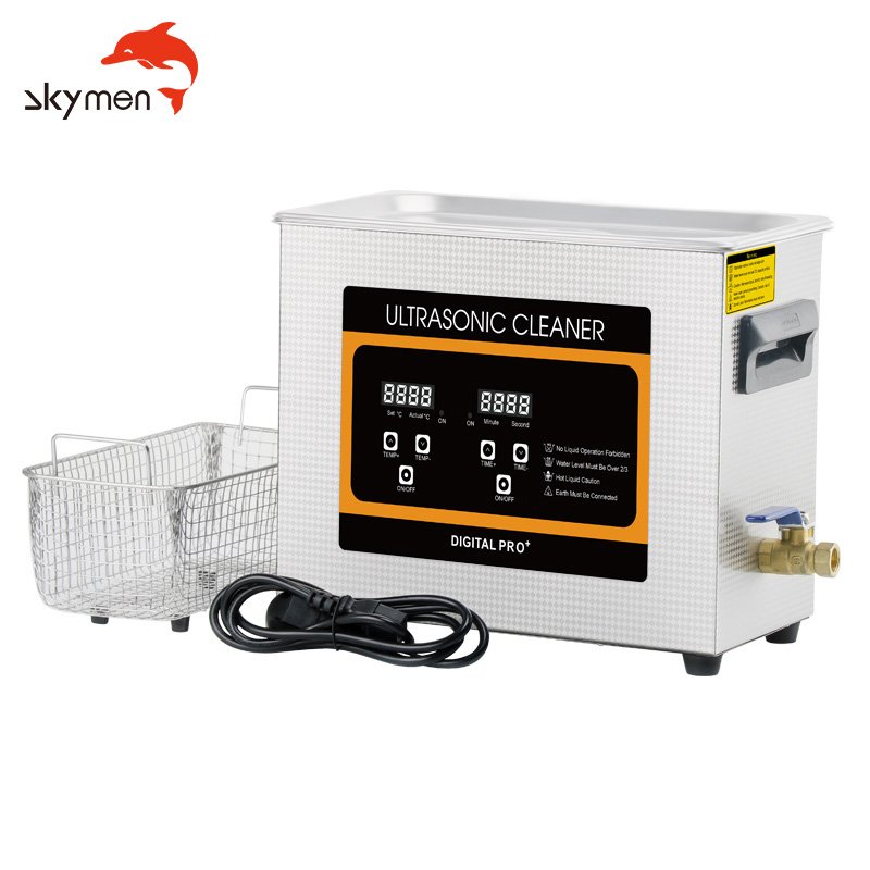 Skymen 0.8L-30L New panel Ultrasonic Cleaner 6L dental equipment clean engine Carburetor printer cleaning machine vinyl record