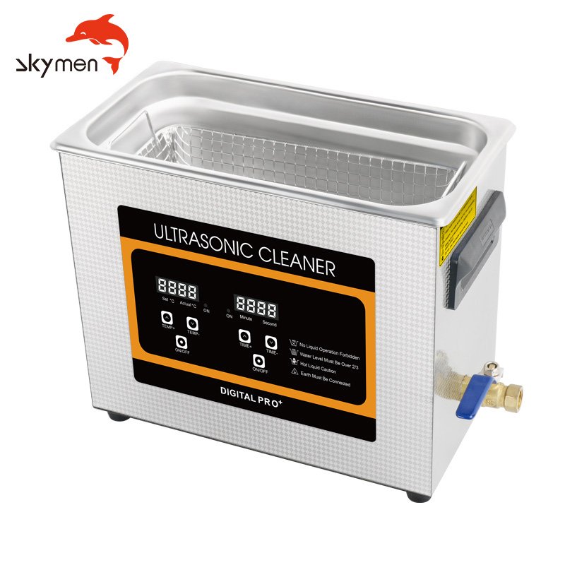 Skymen 0.8L-30L New panel Ultrasonic Cleaner 6L dental equipment clean engine Carburetor printer cleaning machine vinyl record