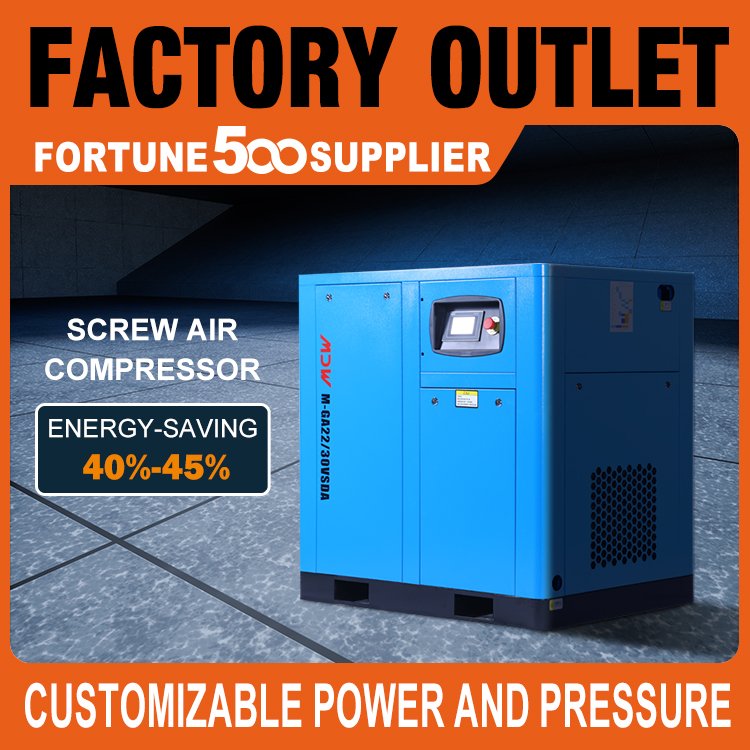 High Quality Wholesale Air Compressor Screw 22KW 30HP Permanent Magnet VSD Rotary Silent Oil less Air Compressor air For dental