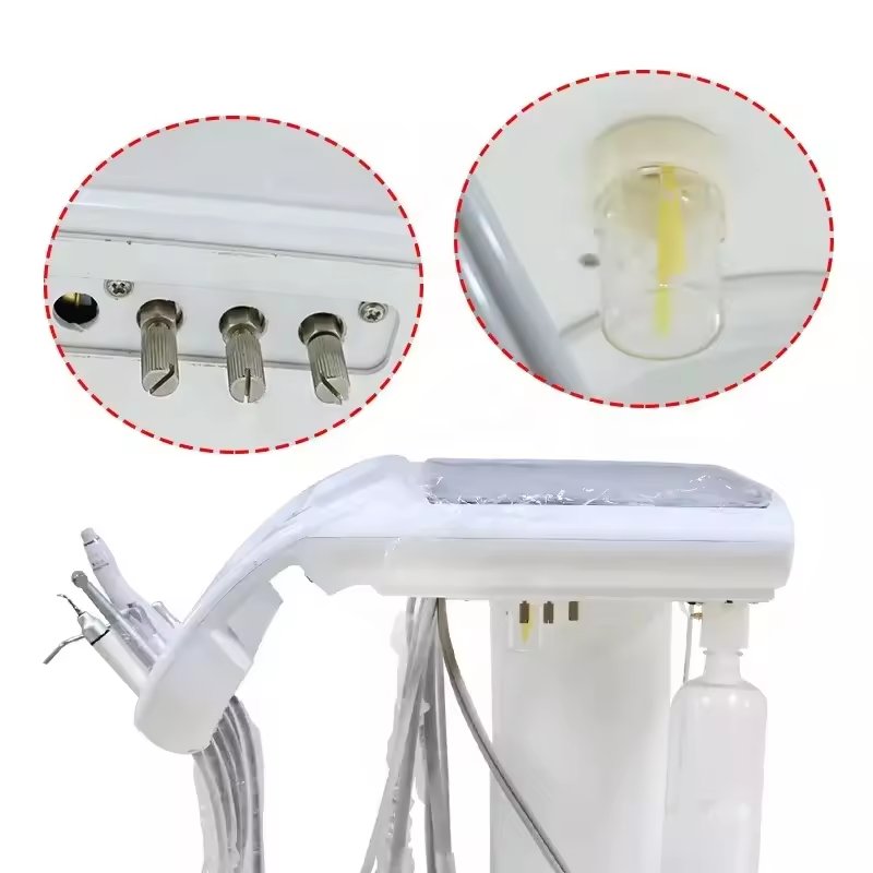 full set Dental Mobile Turbine Portable Workbench with Air Pump Scaler Curing light Machine