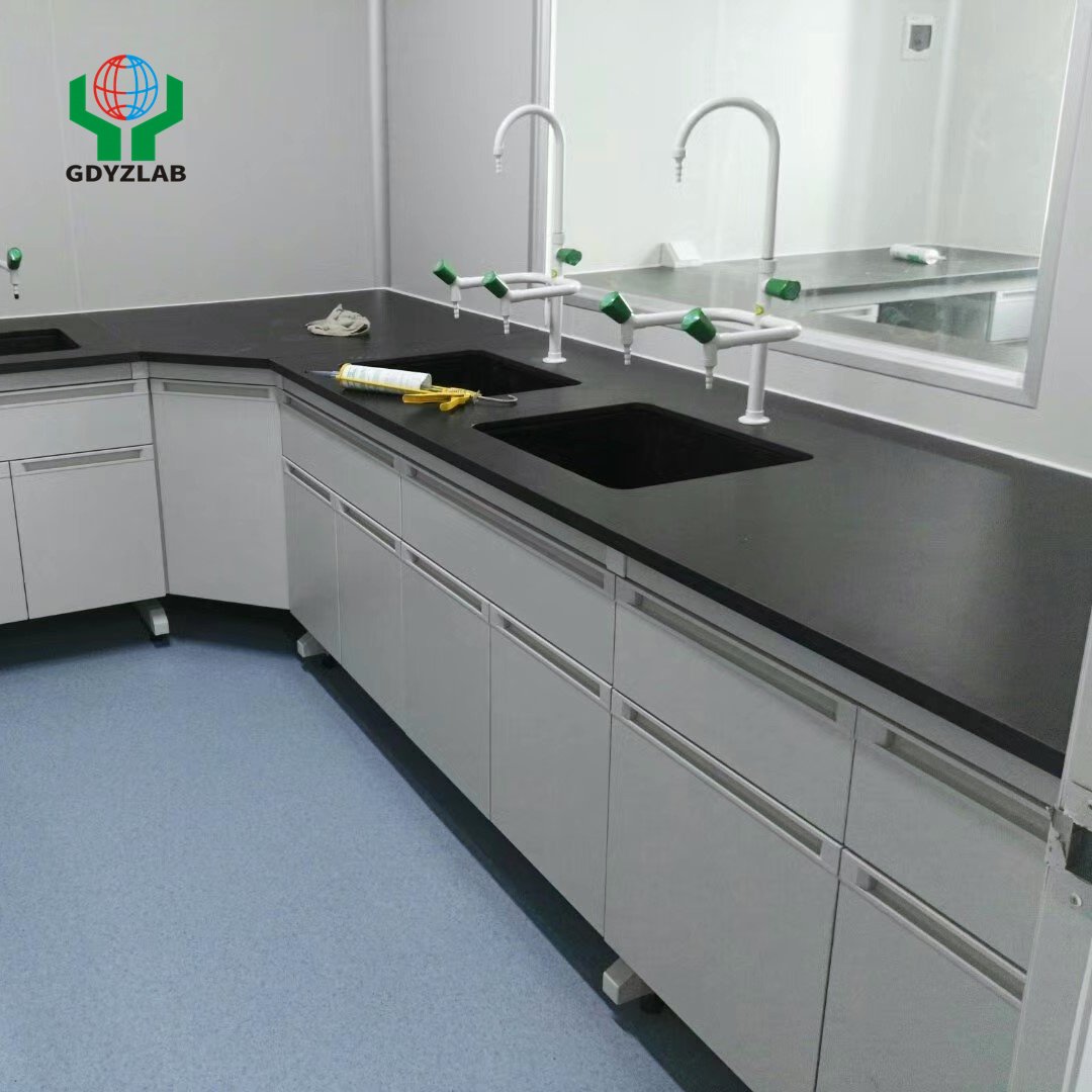 stainless steel working bench Hot selling premium quality Steel and Wood Wall Bench Experimental Bench for Lab School Chemistry