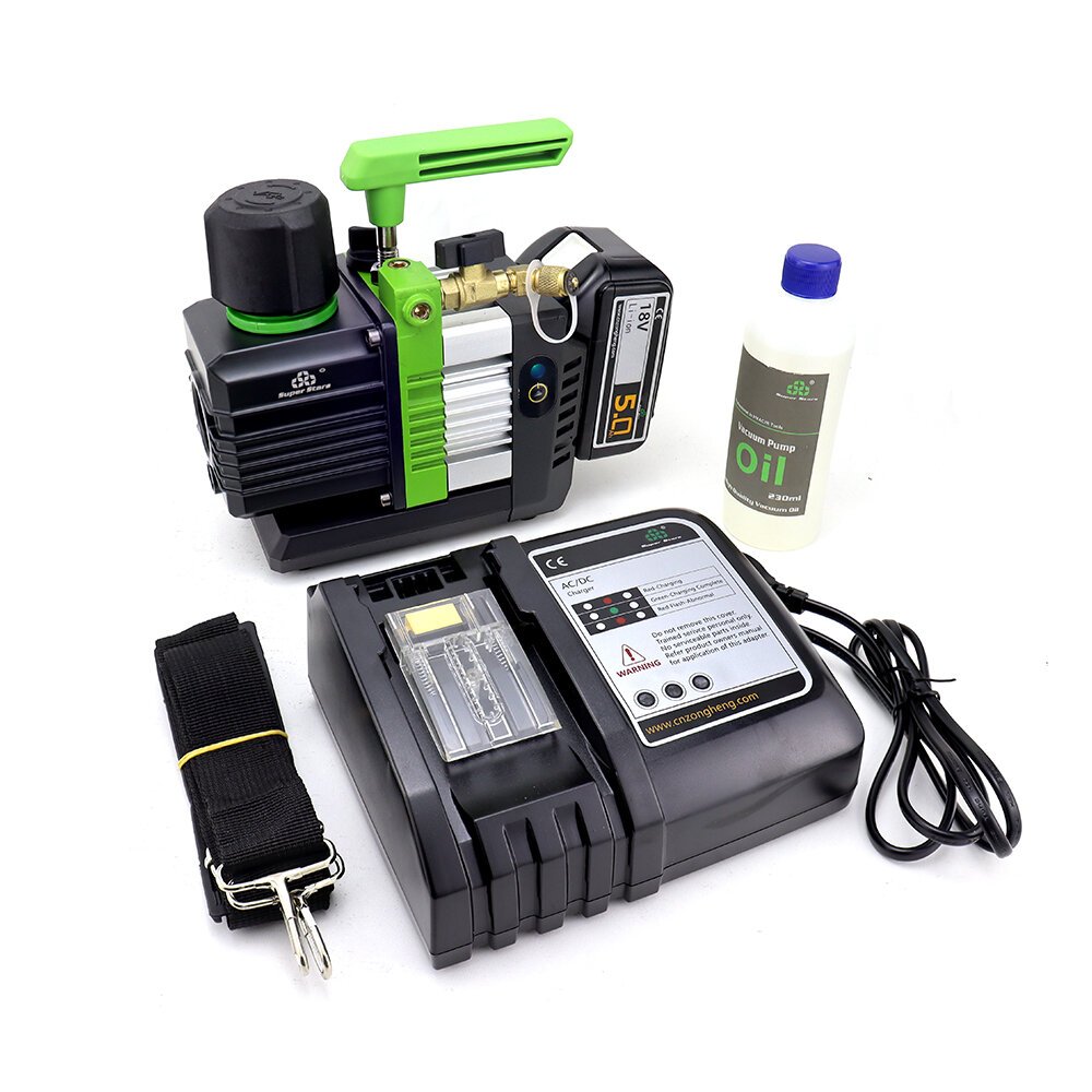 Vacuum Pump Super Star ST-2BM 2.5CFM 50Hz 60Hz Built-In Solenoid Safety Explosion-Proof 220v 110v intelligent DUAL vacuum pump