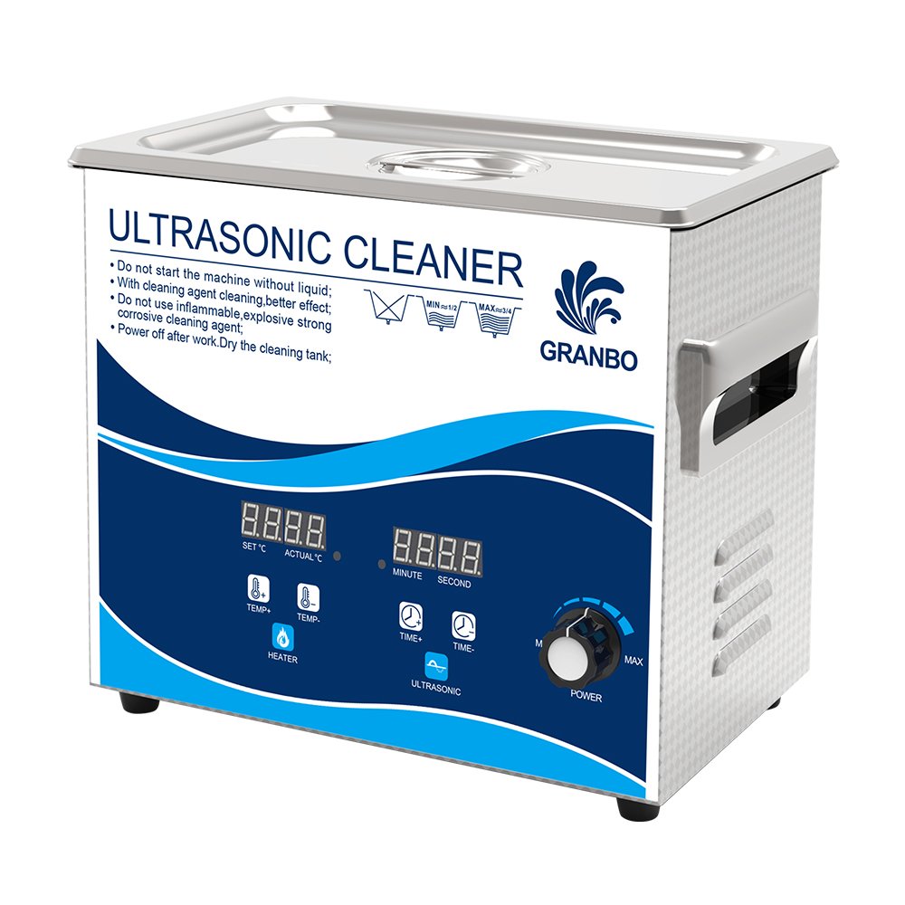 GRANBO 3.2L Mini Portable Ultrasonic Cleaner Machine Jewelry Dental Glasses Watch Tooth Ultra Sonic Cleaning Equipment