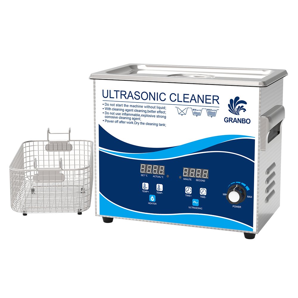 GRANBO 3.2L Mini Portable Ultrasonic Cleaner Machine Jewelry Dental Glasses Watch Tooth Ultra Sonic Cleaning Equipment