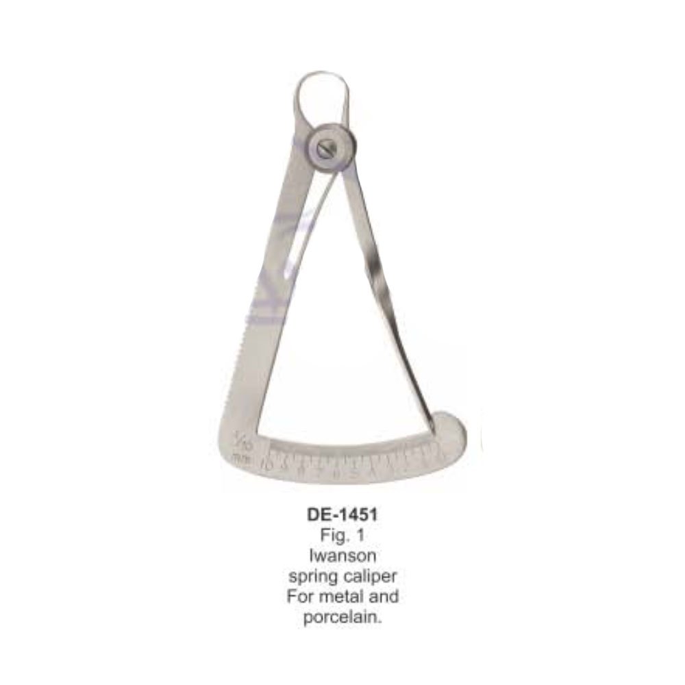 Gauges Lwanson Spring Caliper For metal and Porcelain Fig. 1 Hot sale Dental Implant