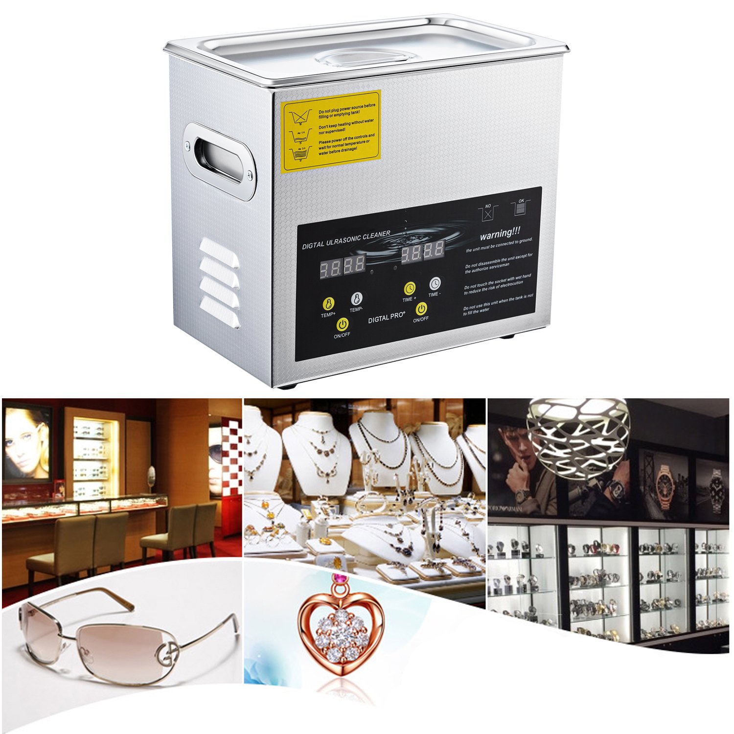 2 years warranty 2-30L Smart touch control digital Ultrasonic cleaner for Dental hardware parts ultrasonic washing machine