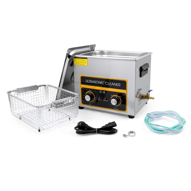 Ultrasonic Cleaner 10L Stainless Steel Bath 360W Mechanical Timer Industrial Equipment 220V Lab Dental Sonic Washer