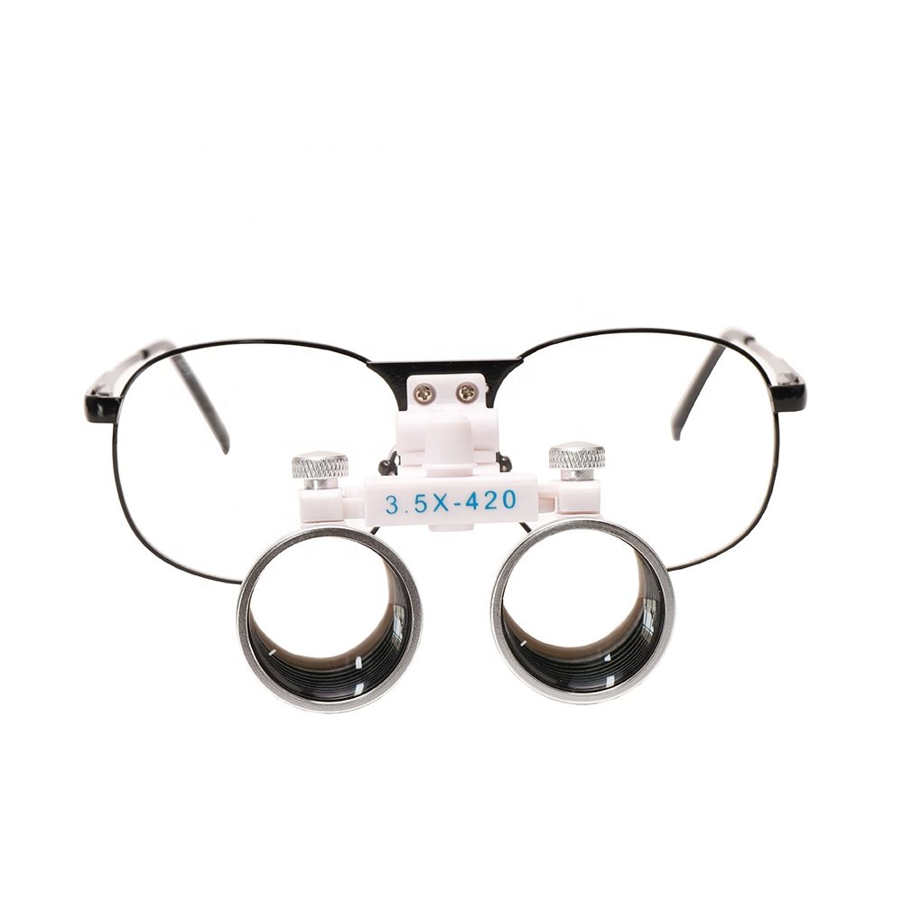 3.5X-420MM Dental Loupe Ultralight Binocular Magnifier Dentist Loupes Metal Frame Other Dental Equipment