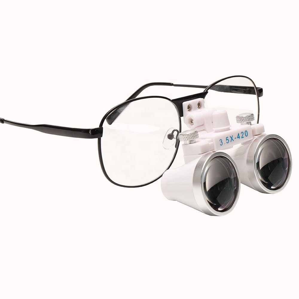 3.5X-420MM Dental Loupe Ultralight Binocular Magnifier Dentist Loupes Metal Frame Other Dental Equipment