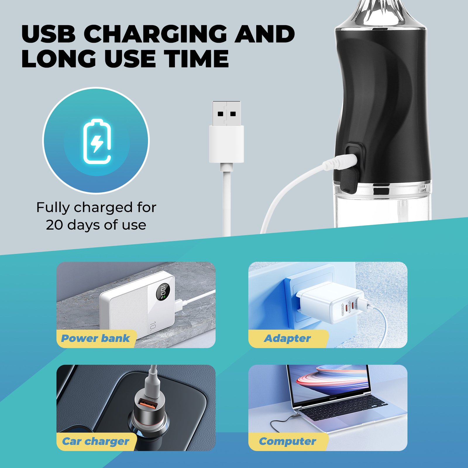 Wholesale Electric Waterproof Rechargeable Dental Jet Cordless Care Professional Teeth Cleaning Oral Irrigator Water Flosser