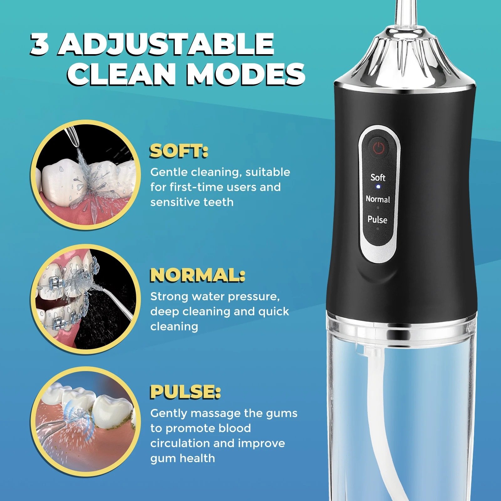 Wholesale Electric Waterproof Rechargeable Dental Jet Cordless Care Professional Teeth Cleaning Oral Irrigator Water Flosser