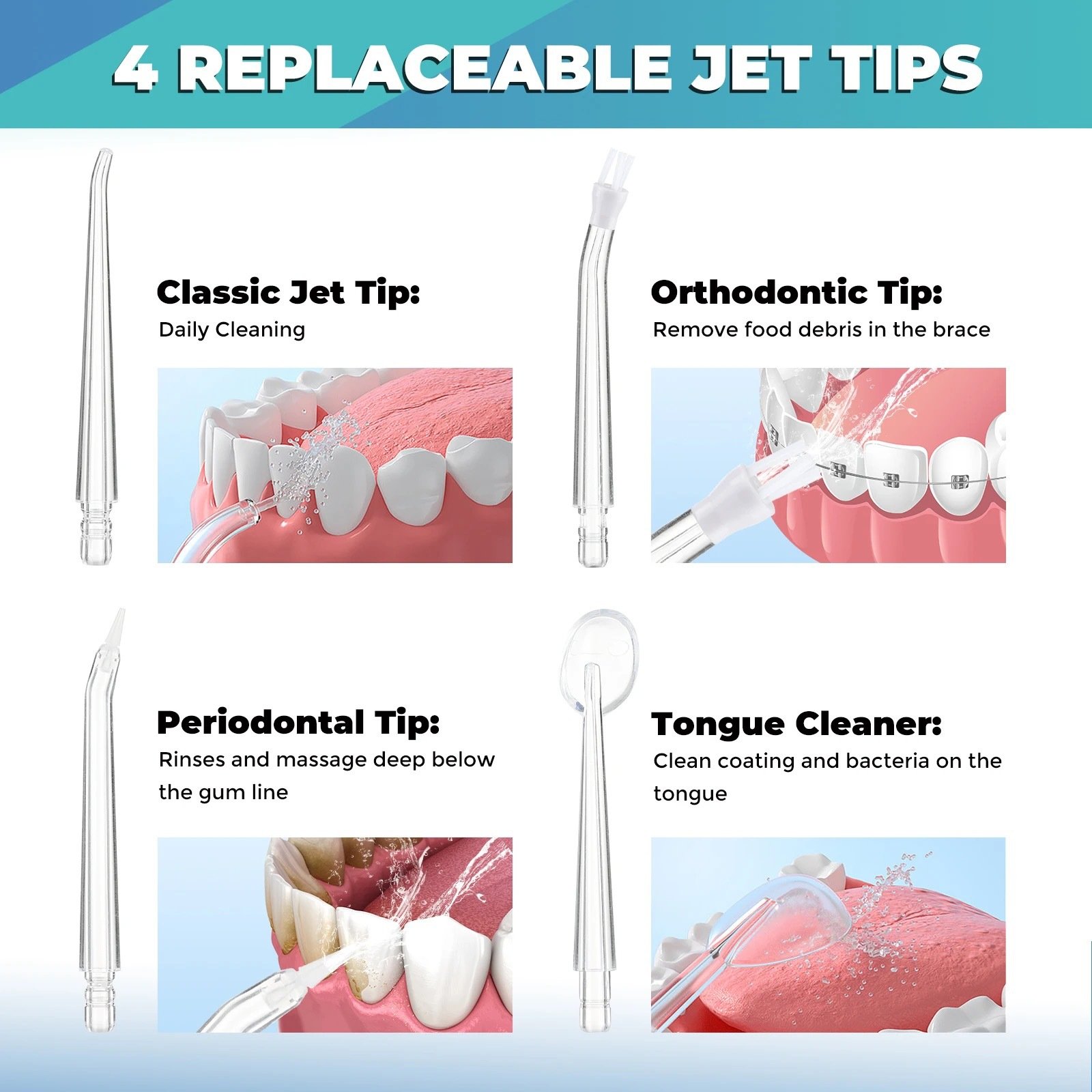 Wholesale Electric Waterproof Rechargeable Dental Jet Cordless Care Professional Teeth Cleaning Oral Irrigator Water Flosser