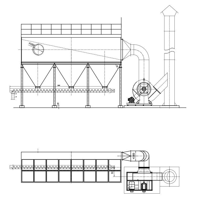 Wet dust collector for polishing machine grinding machine dust collector filtering type wet type dust collector