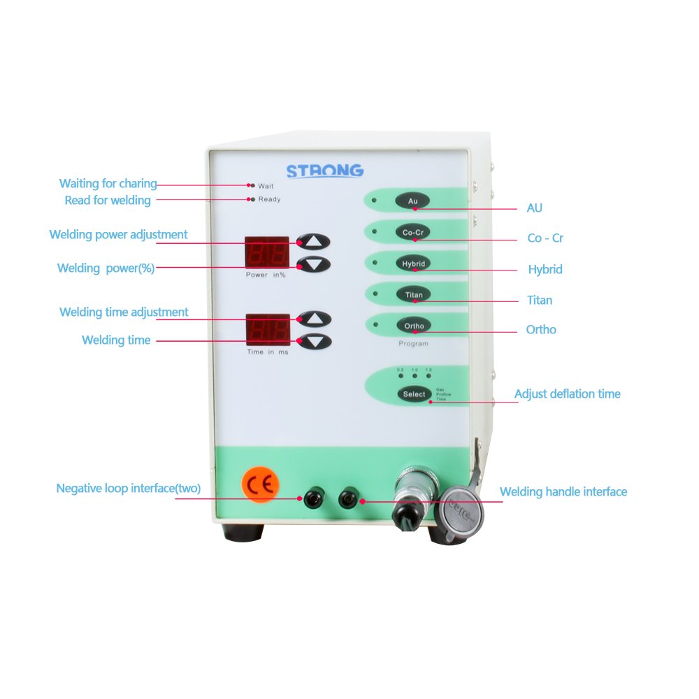Handheld Spot Welding Machine for Jewelry Welder for Gold Silver Eyeglass Repair Dentistry Pulse Arc Argon Soldering Equipment