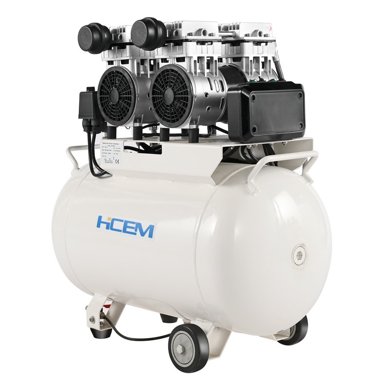 High quality new air pressure pump set dryer compressor air pressure pump oil free 2HP 50L dental chair oil free compressor