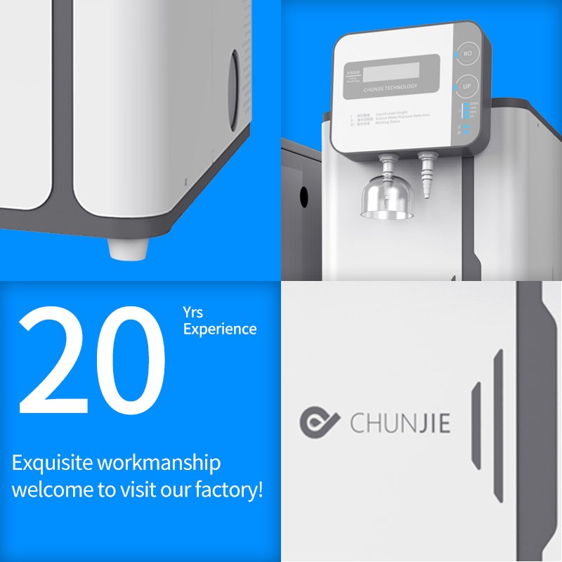 lab use low TOC laboratory deionizer analyzer water hospital reagents distilled DI type I water machine for machine