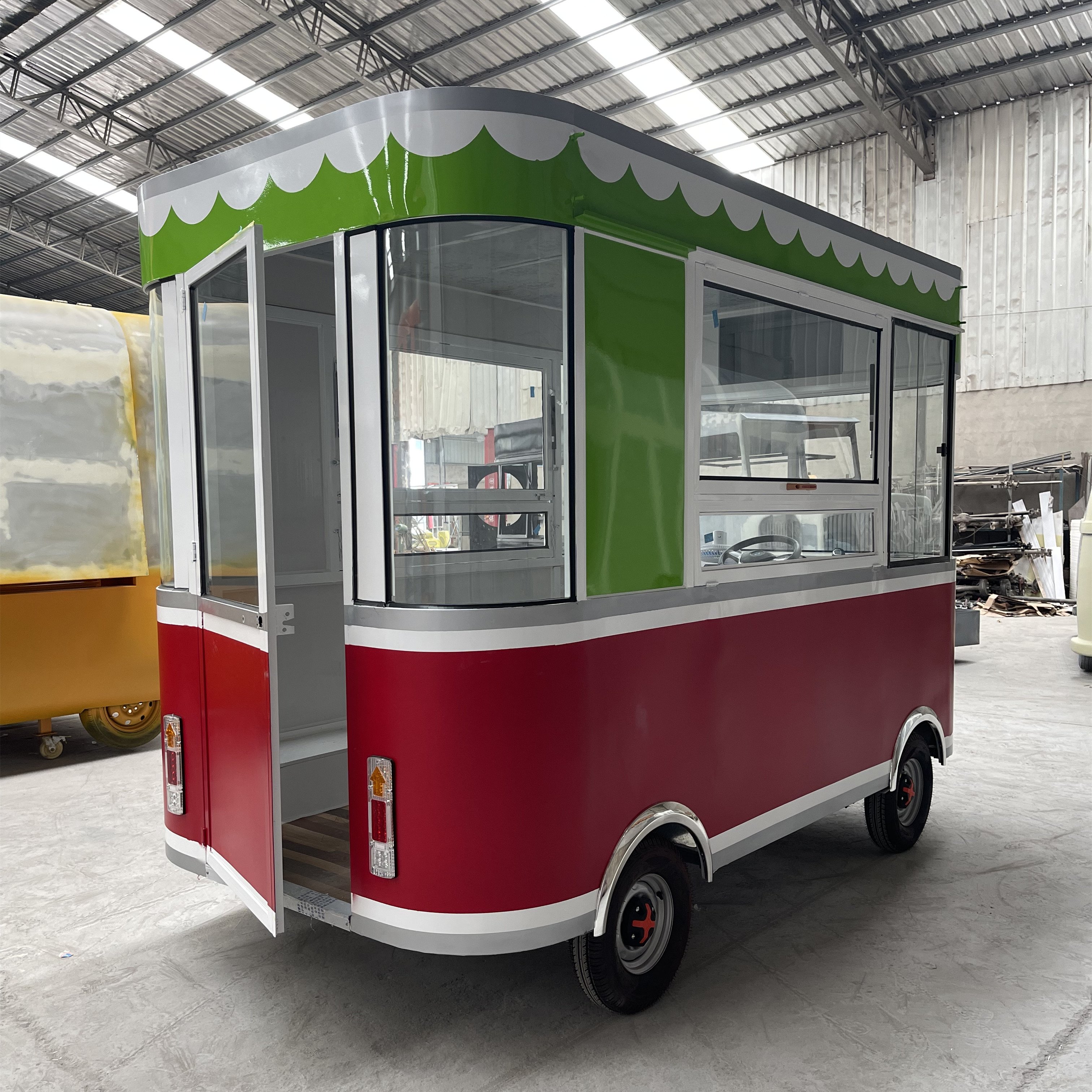 Factory outlet hot selling multipurpose electric mobile complete kitchen equipment fast food snack catering van truck cart