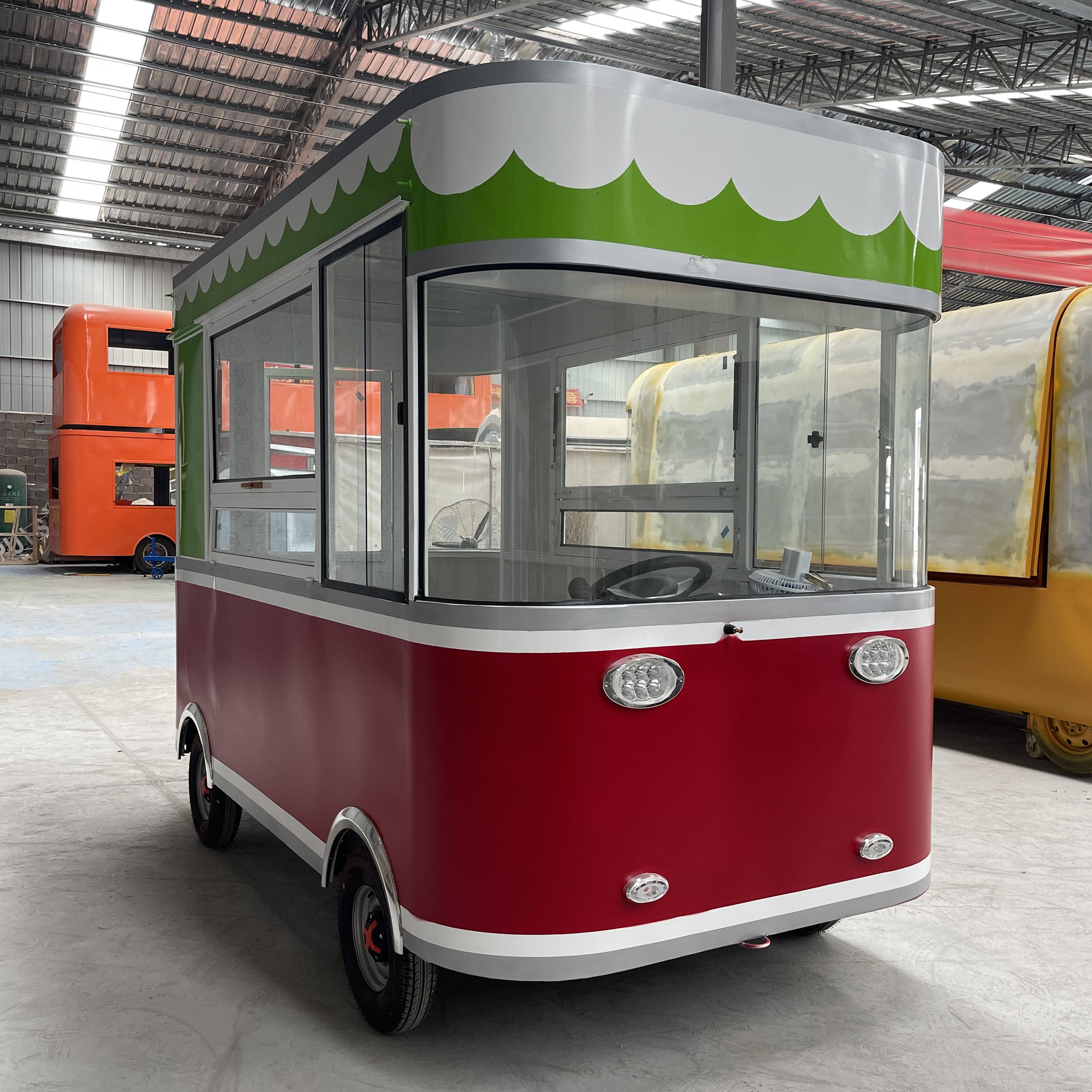 Factory outlet hot selling multipurpose electric mobile complete kitchen equipment fast food snack catering van truck cart