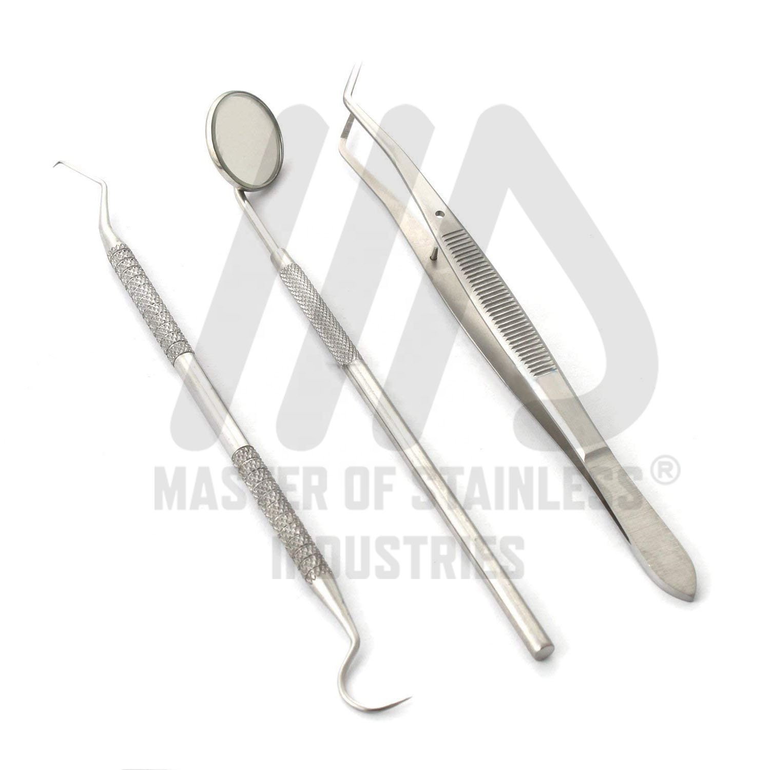 Multi color Dental instruments general oral examination set of 4 pieces surgical dental Equipment dental diagnostic set OEM CE
