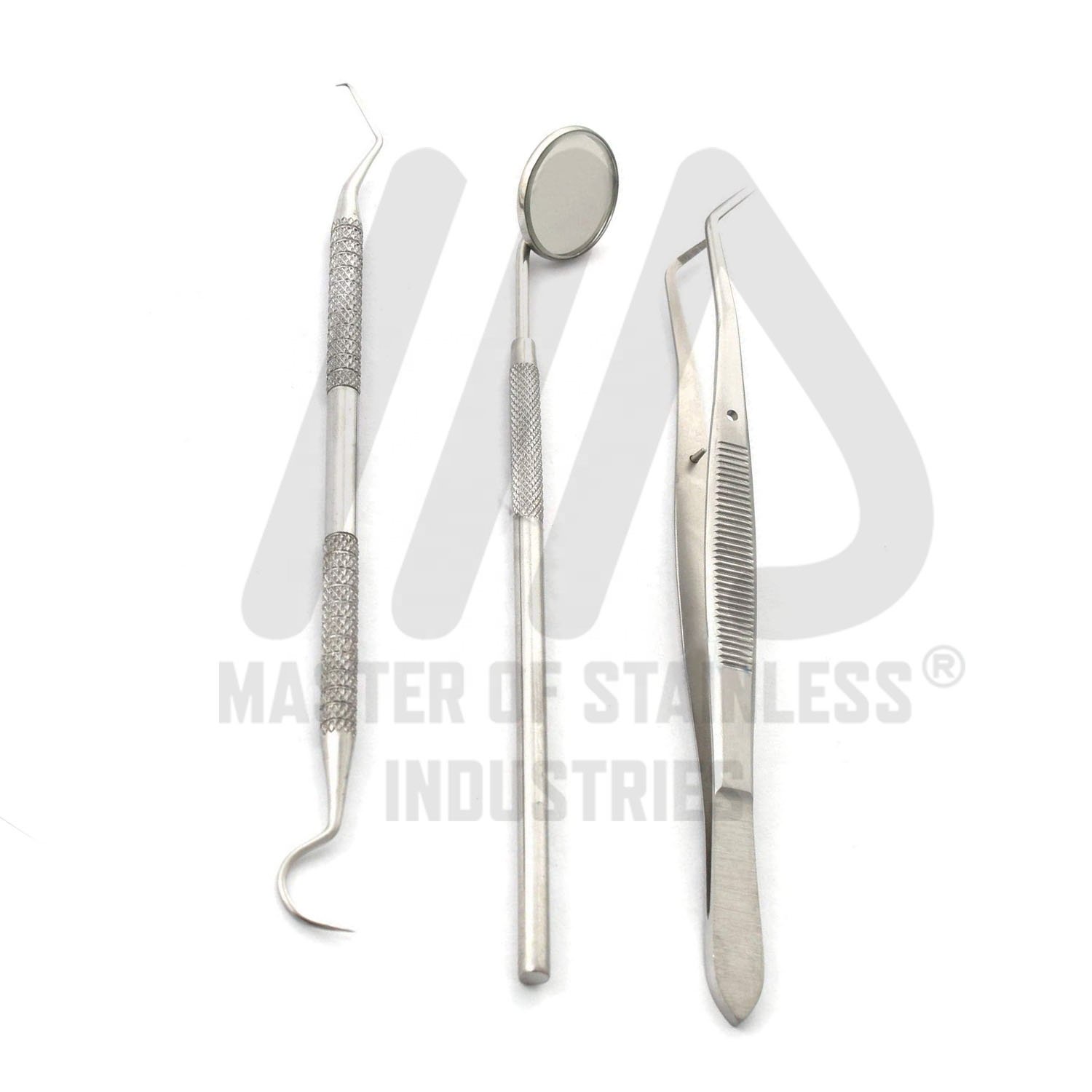 Multi color Dental instruments general oral examination set of 4 pieces surgical dental Equipment dental diagnostic set OEM CE