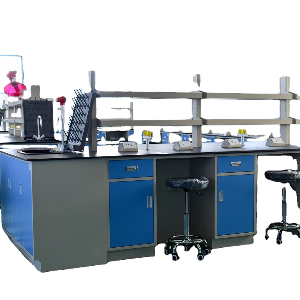 Modern style school physics lab furniture / dental table / lab work bench epoxy resin worktop and different color choices