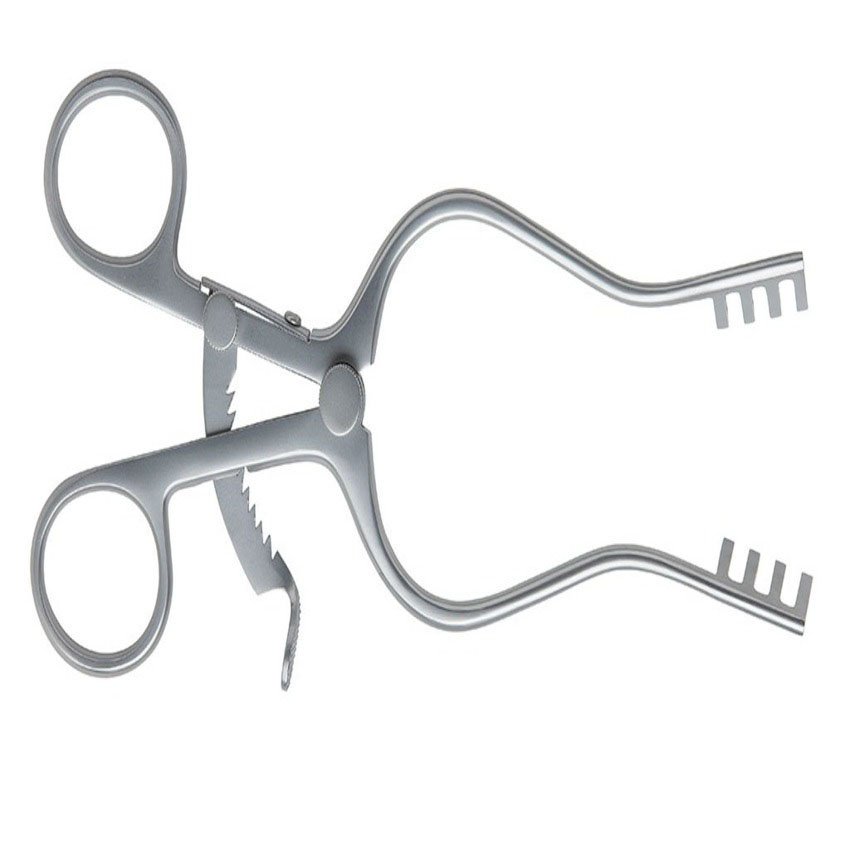 Dental Orthodontic Mouth Retractor with Silicone Pad Molt Gag Mouth Opener Stainless Steel Dental Implant Mouth Retractor Tool