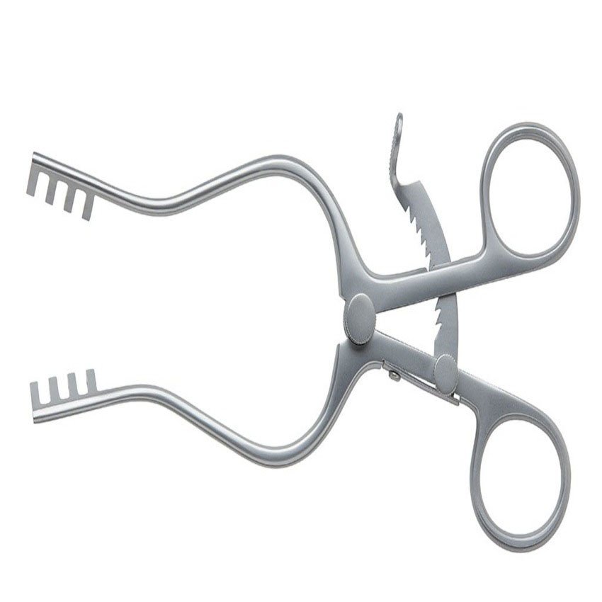 Dental Orthodontic Mouth Retractor with Silicone Pad Molt Gag Mouth Opener Stainless Steel Dental Implant Mouth Retractor Tool