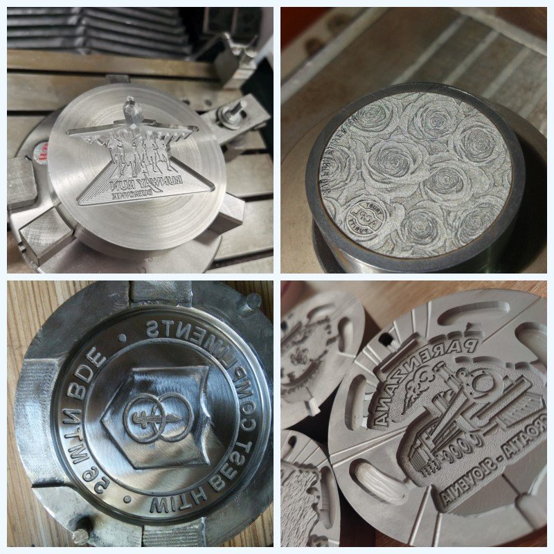 3 axis aluminum dental 3d cnc wax seal stamp engraving copper bed type cnc milling machine