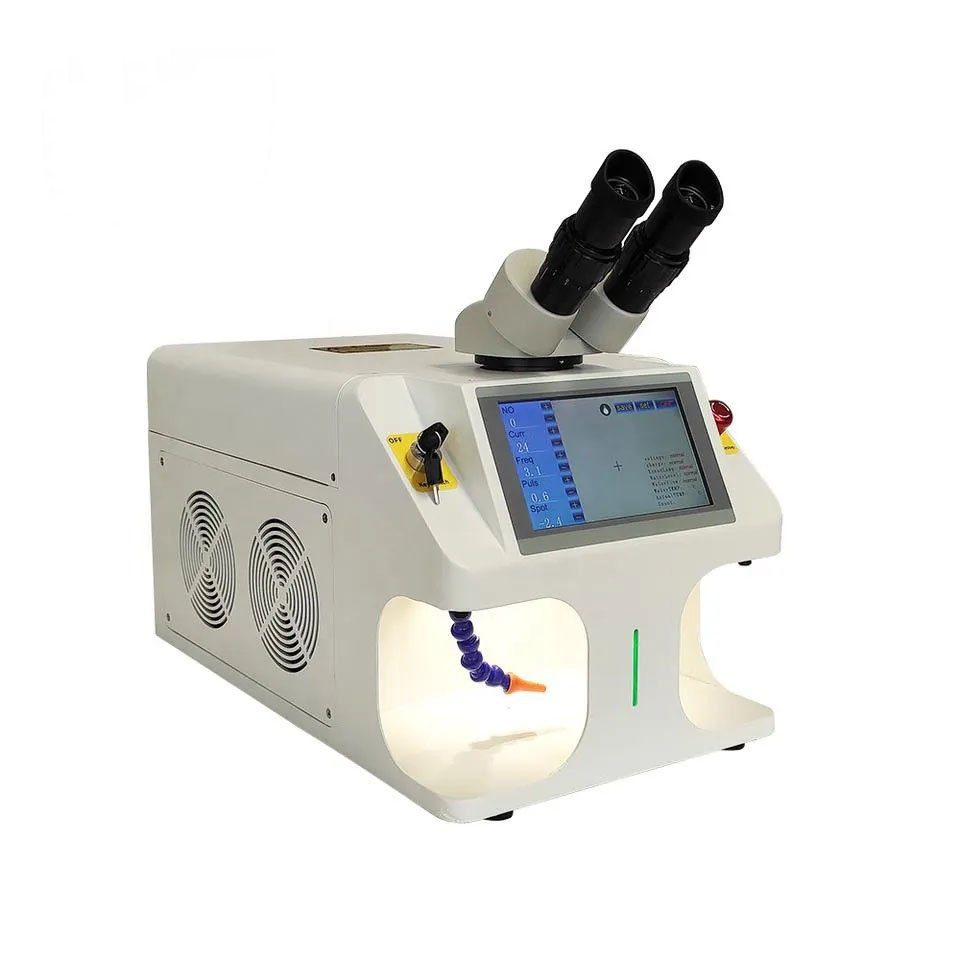 100J 100W Mini Desktop CCD Dental Gold Silver Platinum Jewelry Spot Welder Industrial Fiber Laser Welding Machine