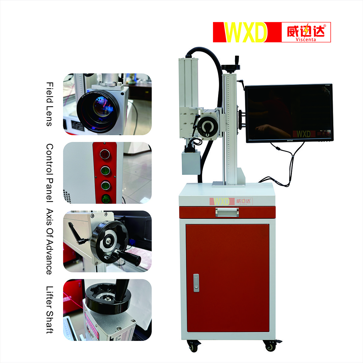 LED High quality 20 watt portable fiber laser logo printer coding equipment metal fiber laser marking machine for sale