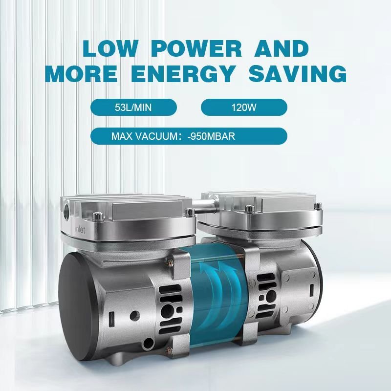 Maisi Oilless 220V AC Vacuum Pump 53L/MIN 120W Air pump For Dental Medical Equipment