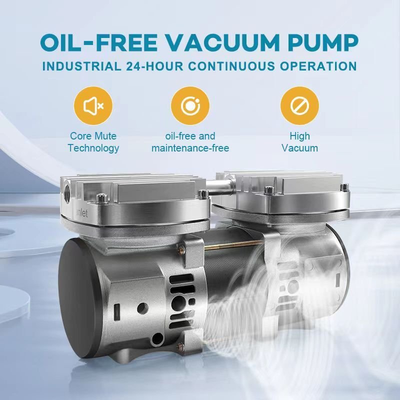Maisi Oilless 220V AC Vacuum Pump 53L/MIN 120W Air pump For Dental Medical Equipment