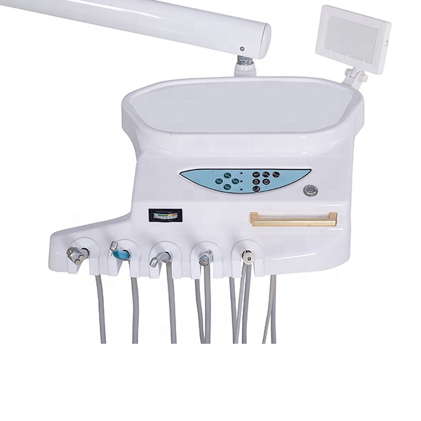Low price CE certified dental chair dental treatment chair hospital equipment LED sensor light multi-function foot pedal