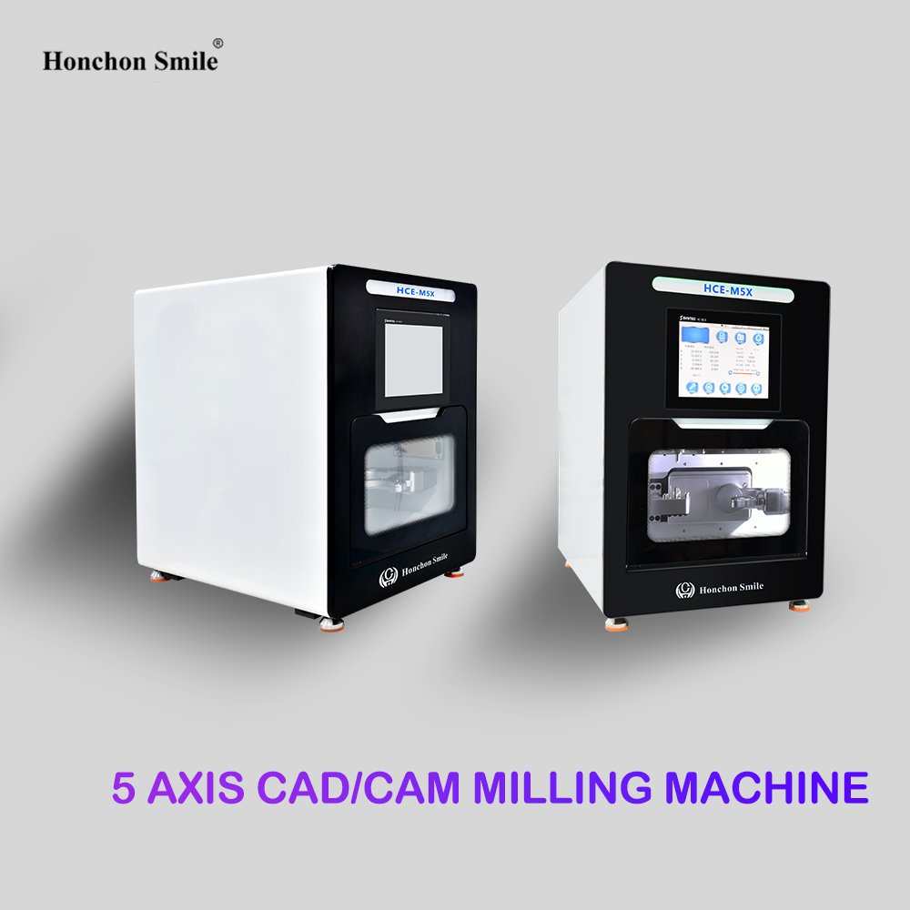 HONCHON Zirconia Milling Machine Price Dental Lab Equipment Dry CADCAM Dental 5 Axis Milling Machine CNC