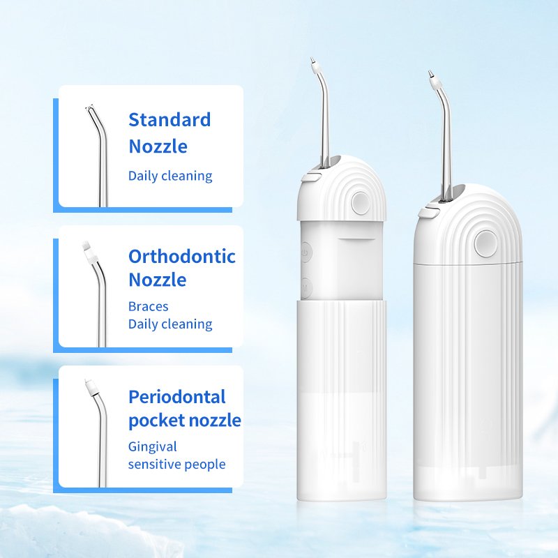Water Flosser IPX7 Waterproof Rechargeable Cordless Electric Portable Teeth Cleaning Dental Floss Oral Irrigator Water Flosser