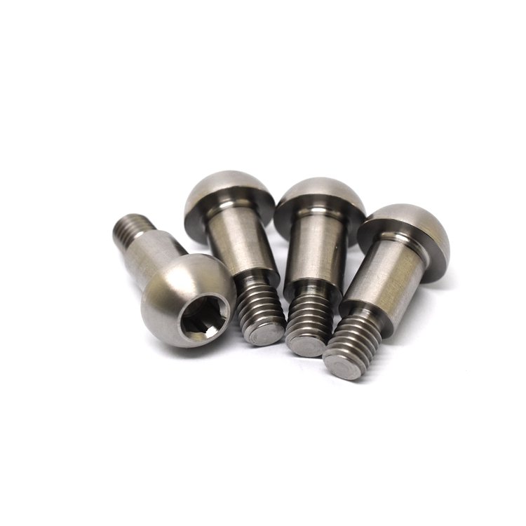 JIYAN Machining CNC Threaded Custom Machined Turning Small Ball Head Stainless Steel Auto Spare Parts