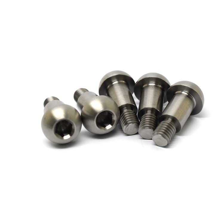 JIYAN Machining CNC Threaded Custom Machined Turning Small Ball Head Stainless Steel Auto Spare Parts