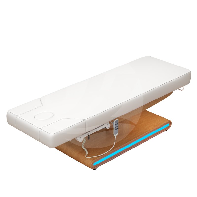 Comfortable 2 Motors Massage Spa Facial Electric Bed Salon Furniture Treatment Extension Bed Factory Directly Sale