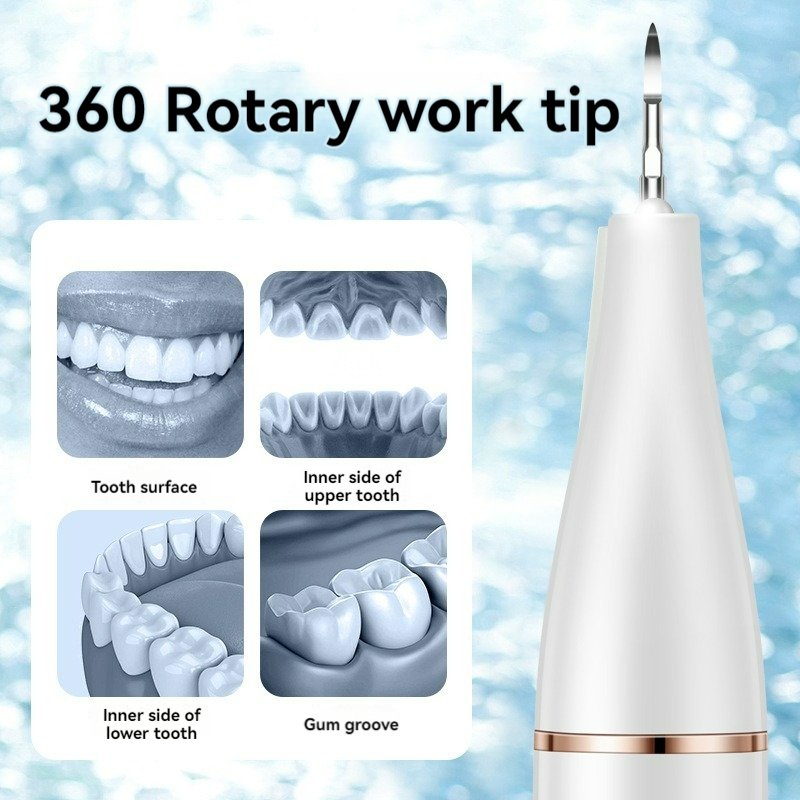 Electric Ultrasonic High Frequency Teeth Cleaner Teeth Whitening Tongue Tartar Scraper Dental Calculus Stain Remover